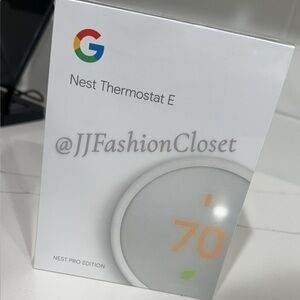 Google Nest Thermostat E - White and Orange